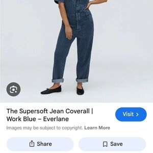 Denim Short Sleeve Jumpsuit Everlane